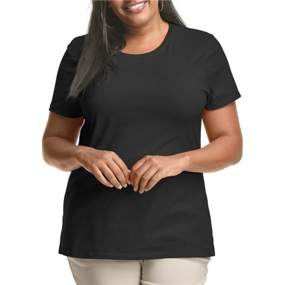 Women's Plus-Size Short Sleeve Crew Neck Tee